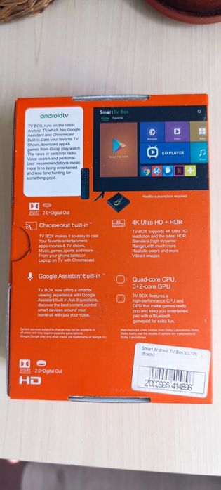 Smart TV приставка MX 10 Box S 1/8gb