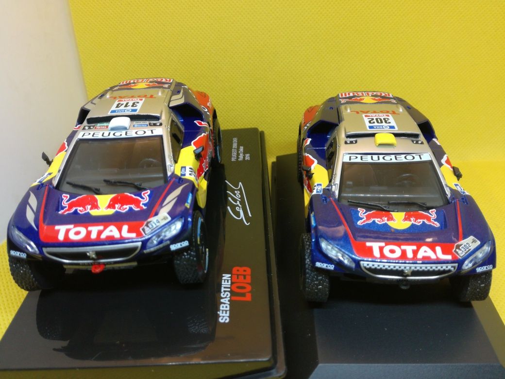 Miniaturas 1/43 do Dakar 2008 -Peugeot