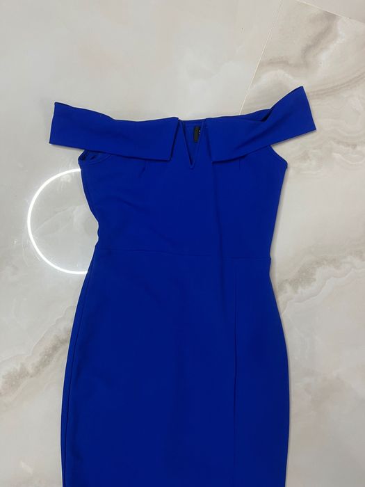 Sukienka maxi studniówka wesele niebieska XS