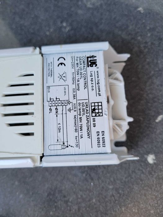 Lampa sufitowa wpuszczana LUGSTAR FIRE MINI 70W G12 metalohalogenkowa,