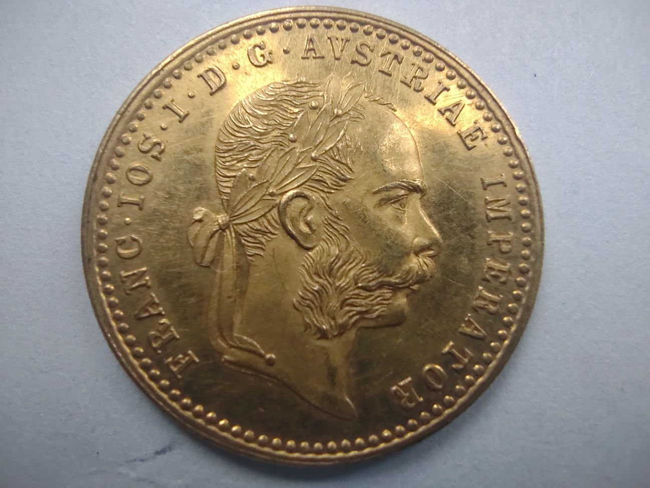 Dukat oryginalne stare bicie 1890r zloto3,49 pr 986