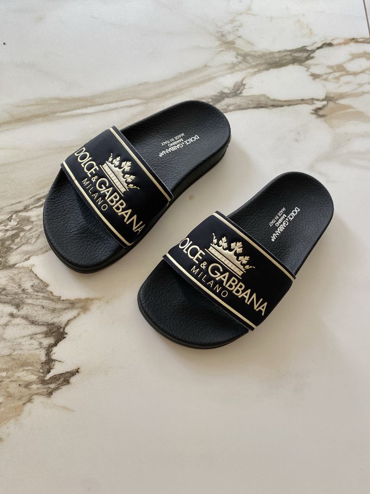 Шльопанці шльопки шлепки дитячі Dolce&Gabbana