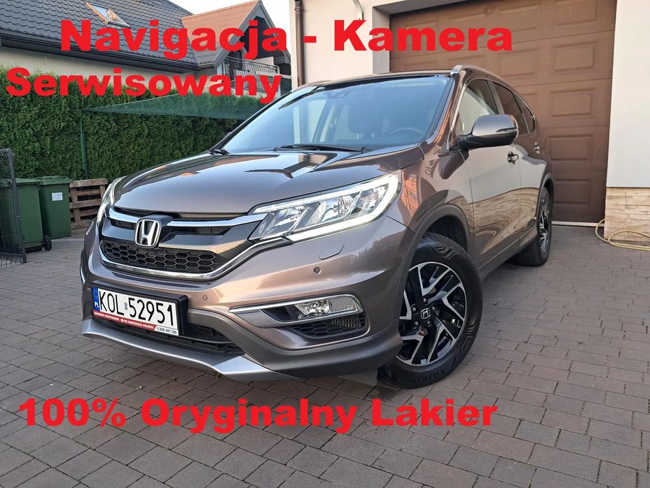 Honda CR-V 100% Oryginalny Lakier 1,6 12 KM Kamera NAVI Klimatronik Serwisowana