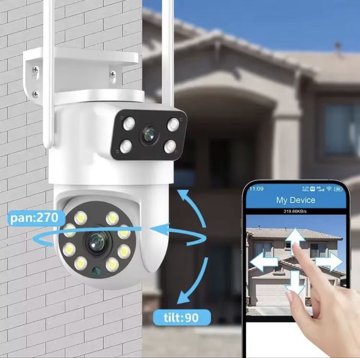 4K 8MP Tuya PTZ WIFI Камера Full HD Ai