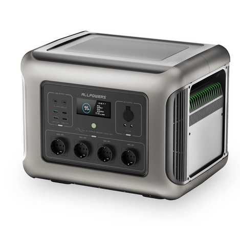 Estação Energia Portátil 600W, 1800W, 2500W , 3500W LiFePo4 Função UPS