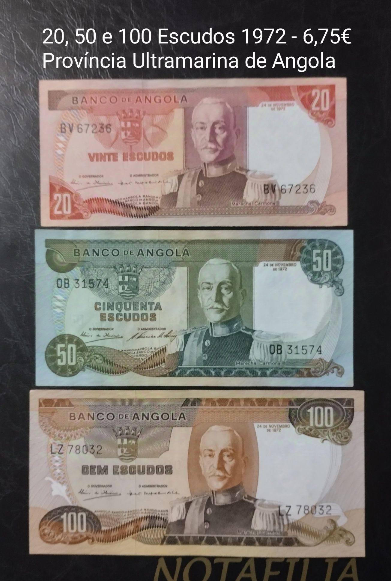 Notas estrangeiras, trios