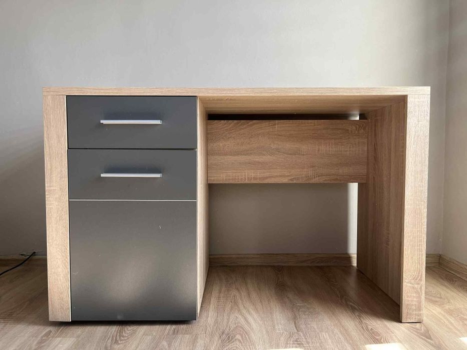 Biurko abra szare dąb sonoma