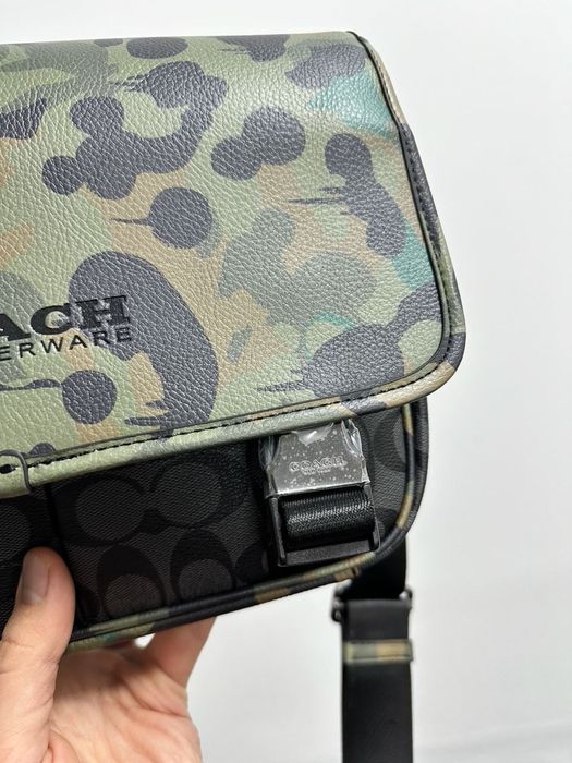 Чоловіча сумка Coach мужская сумка барсетка мессенджер через плечо