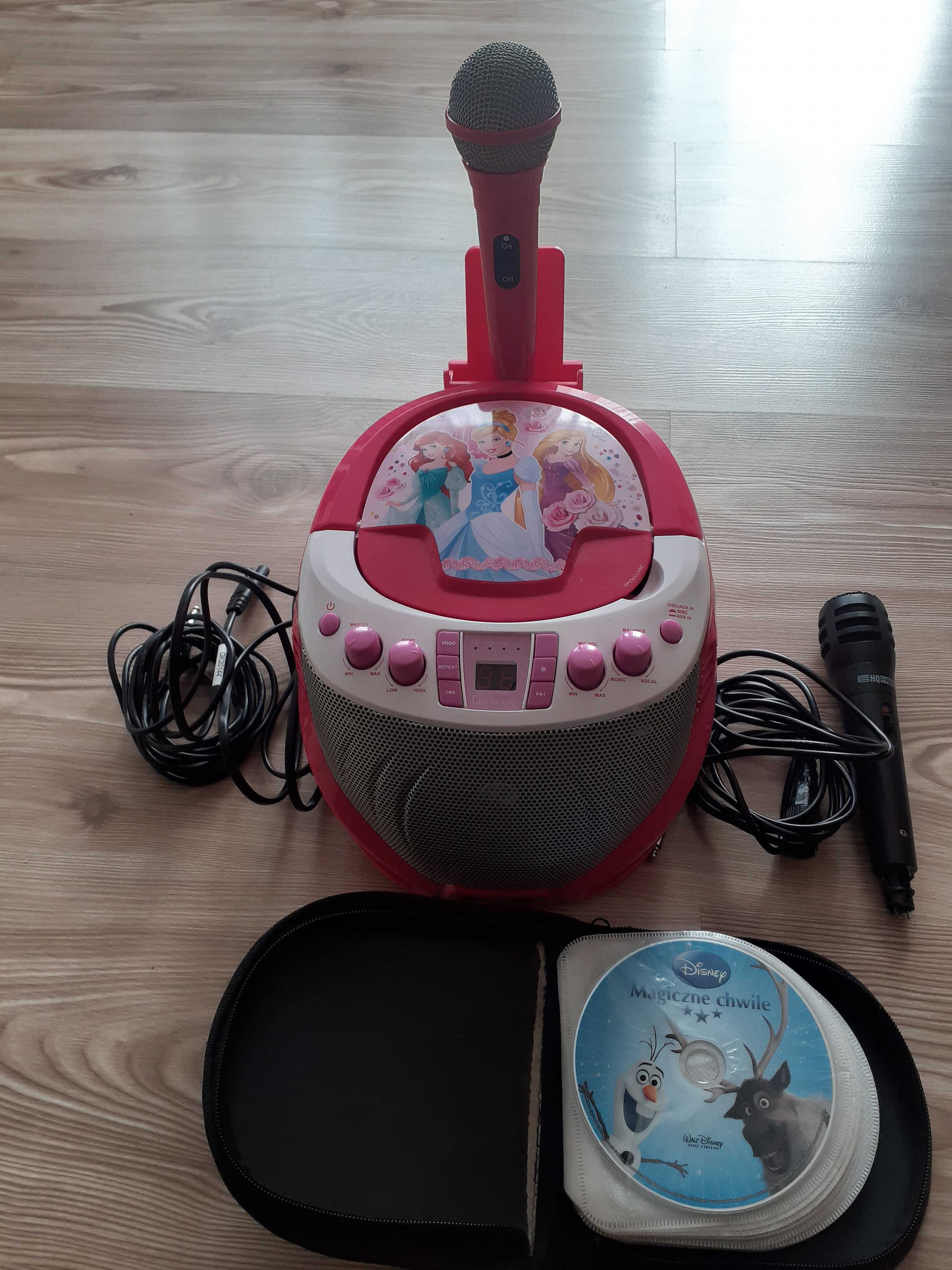 Odtwarzacz Lexibook Disney Princess Boombox Karaoke Mikrofon