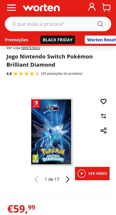 Pokémon Brilliant Diamond Nintendo Switch