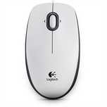logitech | przenośna mysz optyczna | b100 | biały
