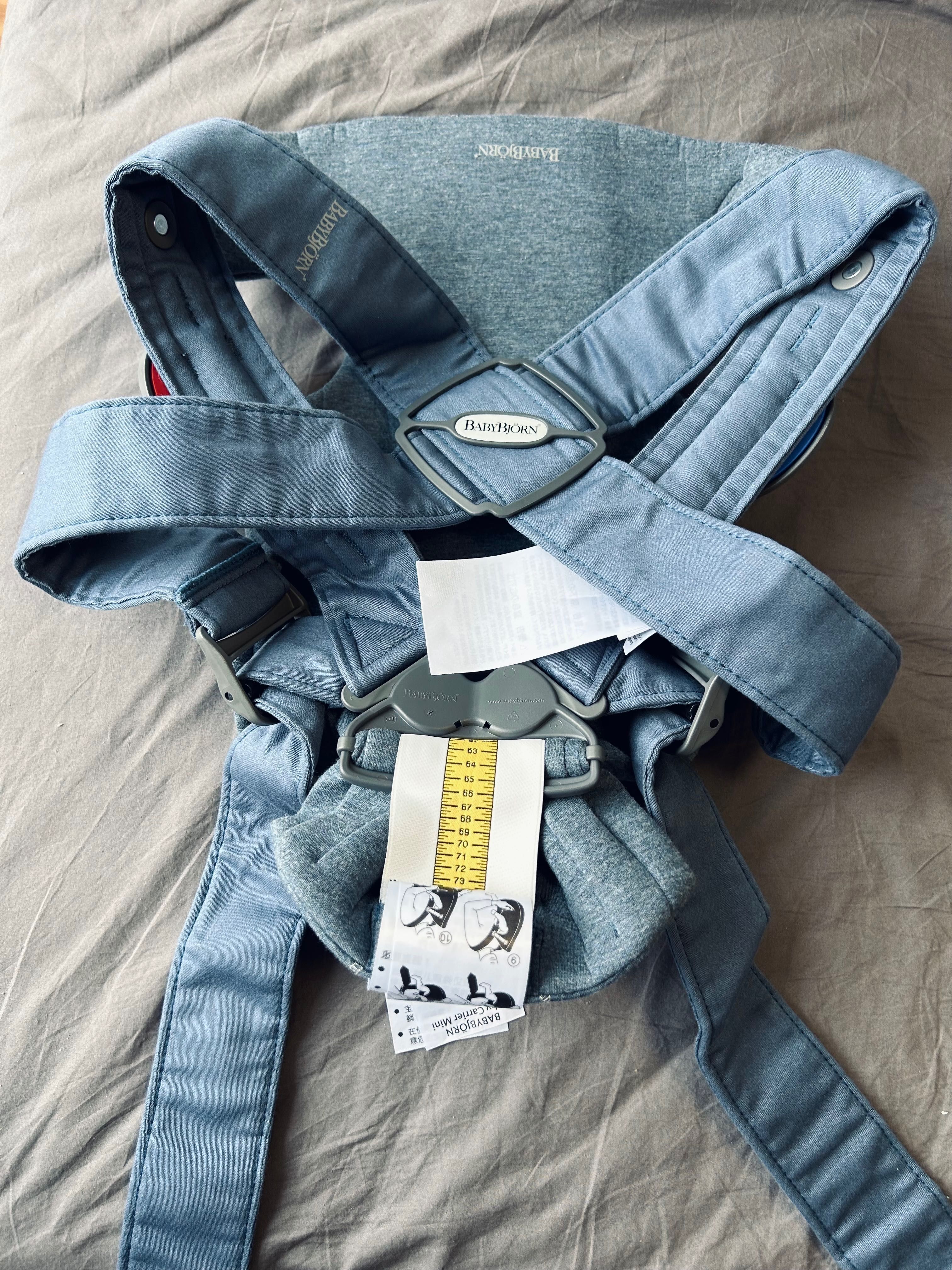 Рюкзак - кенгуру BabyBjorn Baby Carrier MINI 3D soft jersey blue