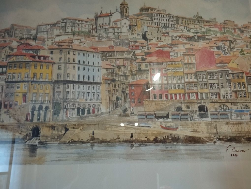 Serigrafias do autor "F.Carva" Ribeira do Porto