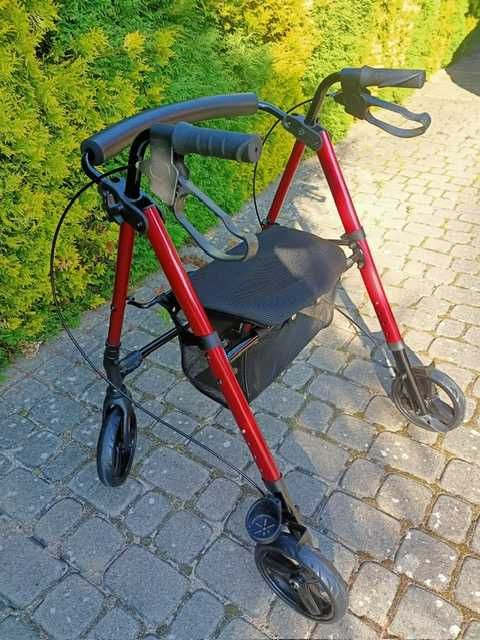 Balkonik, chodzik, podpórka rehabilitacyjna czterokołowa na gwarancji