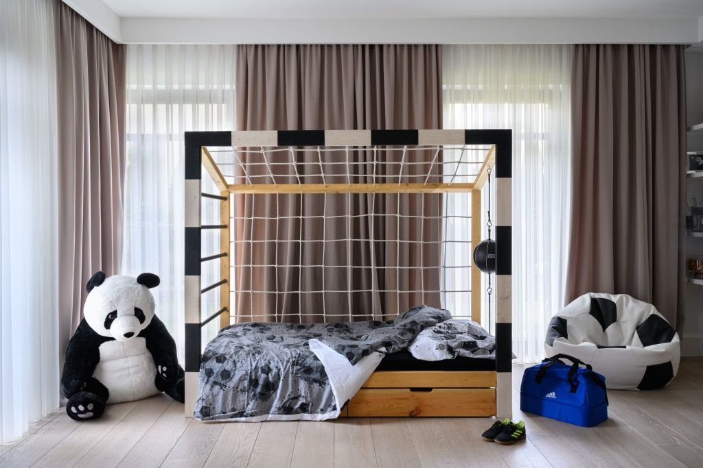 Łóżko 190x90/200x90 bramka piłkarska  Pacodesign.pl