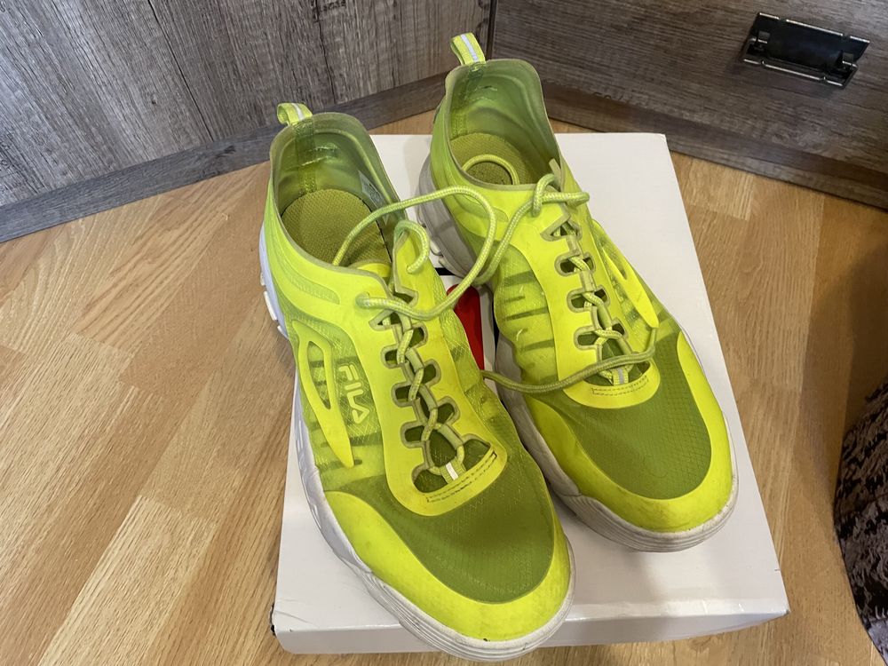 Buty fila disruptor run neon lime