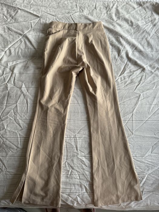 Бежевые штаны песочные брюки Shein