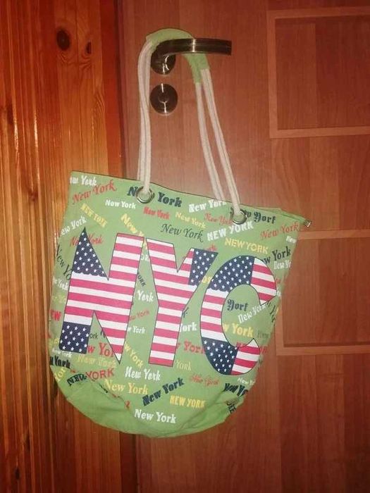 Torba damska, Nowa, zasuwana na suwak