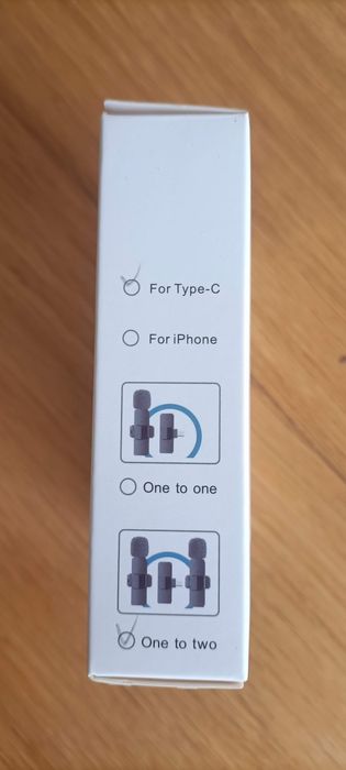 Microfone Wireless para telemóveis USB C