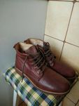 Buty super trzewiki skórzane brązowe rozmiar 41 wkładka 27,5