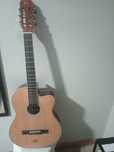 Guitarra acústica nylon elétrica nova sem uso. Com a bolsa