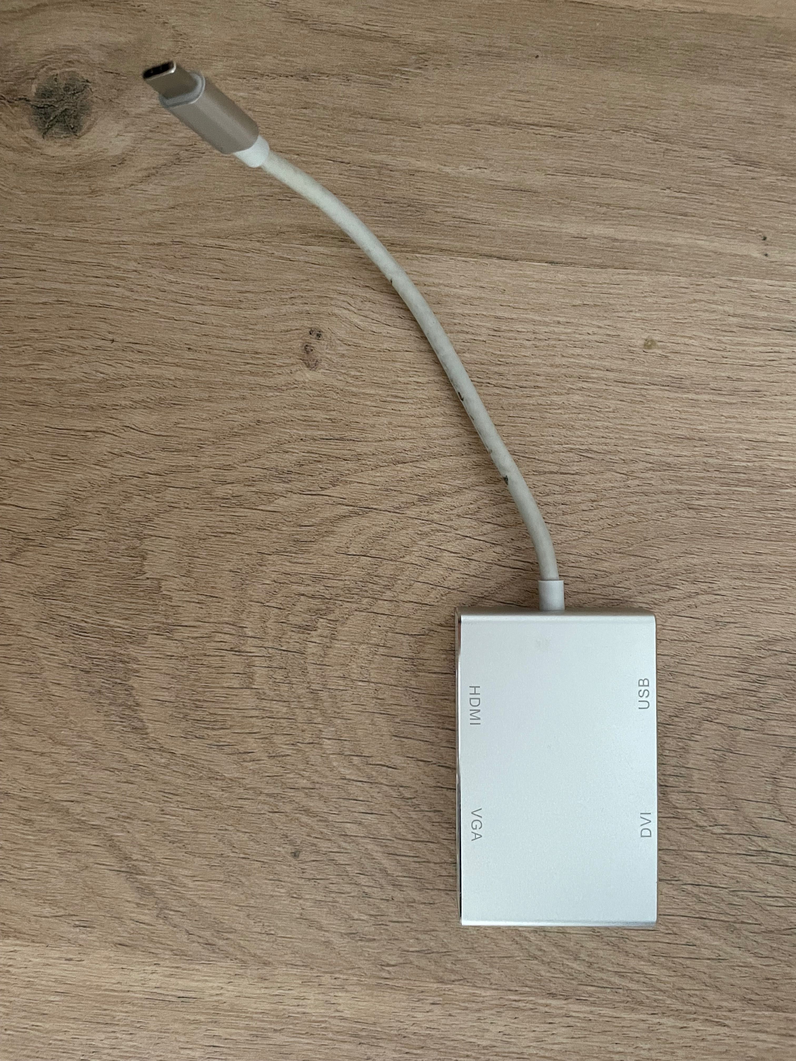 Adapter przejściówka USB-C na HDMI / DVI / VGA / USB