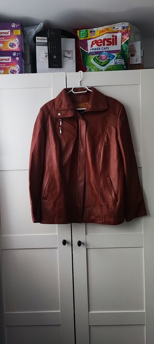 Kurtka skórzana naturalna ze skóry naturalnej brązowa XXXL 46 Bukowski