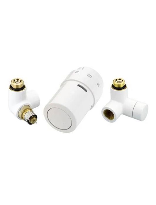 Danfoss zestaw termostatyczny lewy zawory+glowica bialy (013G4008)