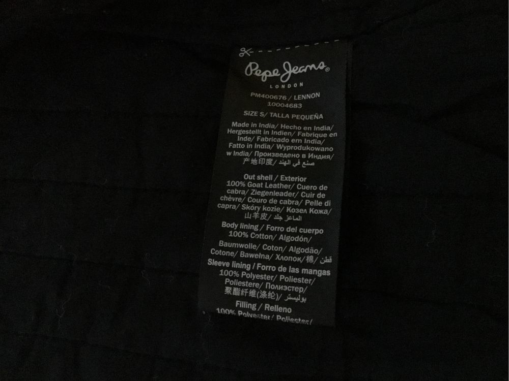 Kurtka ze skóry Pepe Jeans S