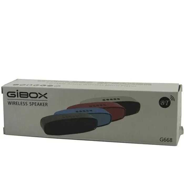 Портативна Bluetooth колонка Gibox G668 Блютуз FM TF USB AUX Акустика