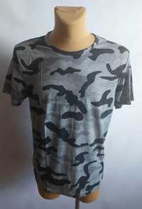 T-shirt męski koszulka męska MORO Lintebob r 3 XL do 120 cm szare moro