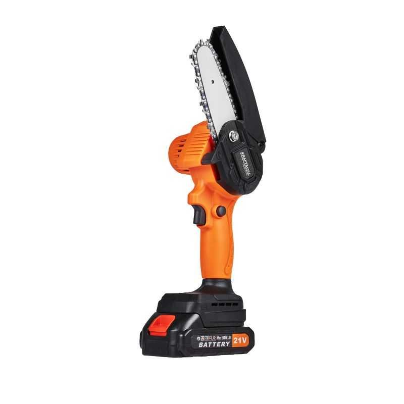 AKUMULATOROWA piła łańcuchowa 4" mini pilarka 4 cale 21V 1.5Ah ZESTAW