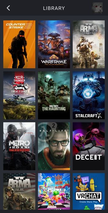 Аккаунт Стим с играми