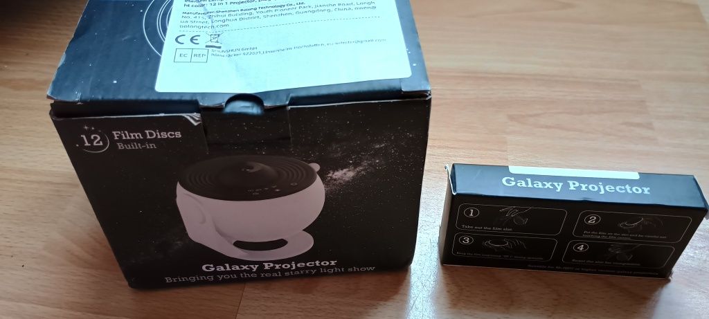 Projektor nieba 360° mini planetarium lampka nocna 18 dysków