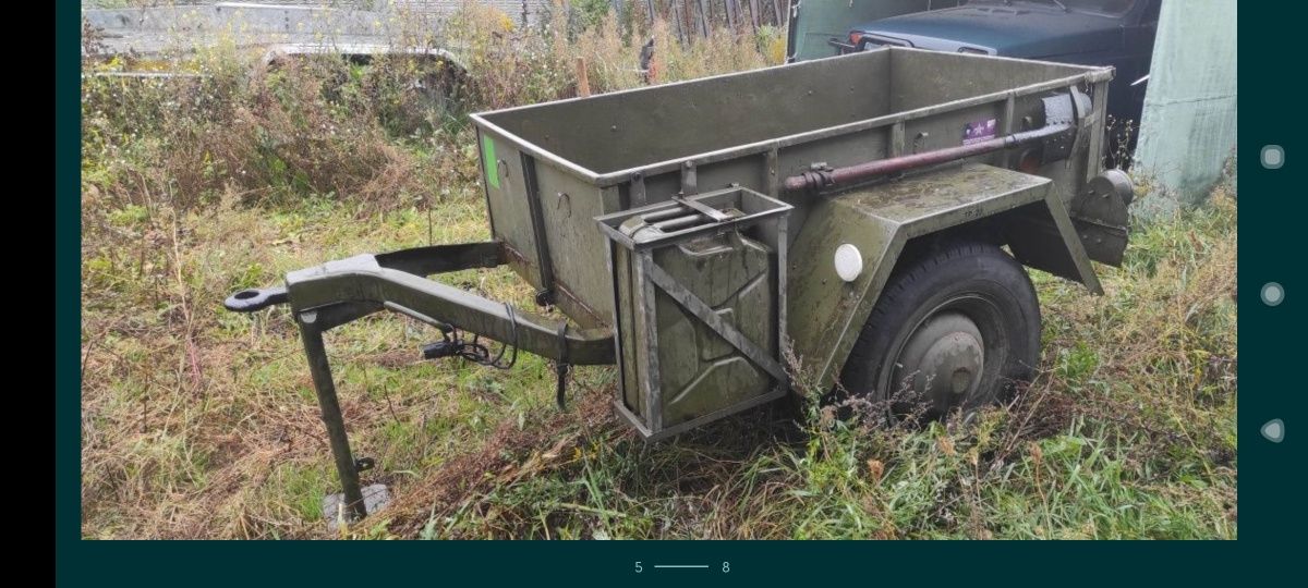 Przyczepka wojskowa militarna Jeep GAZ UAZ