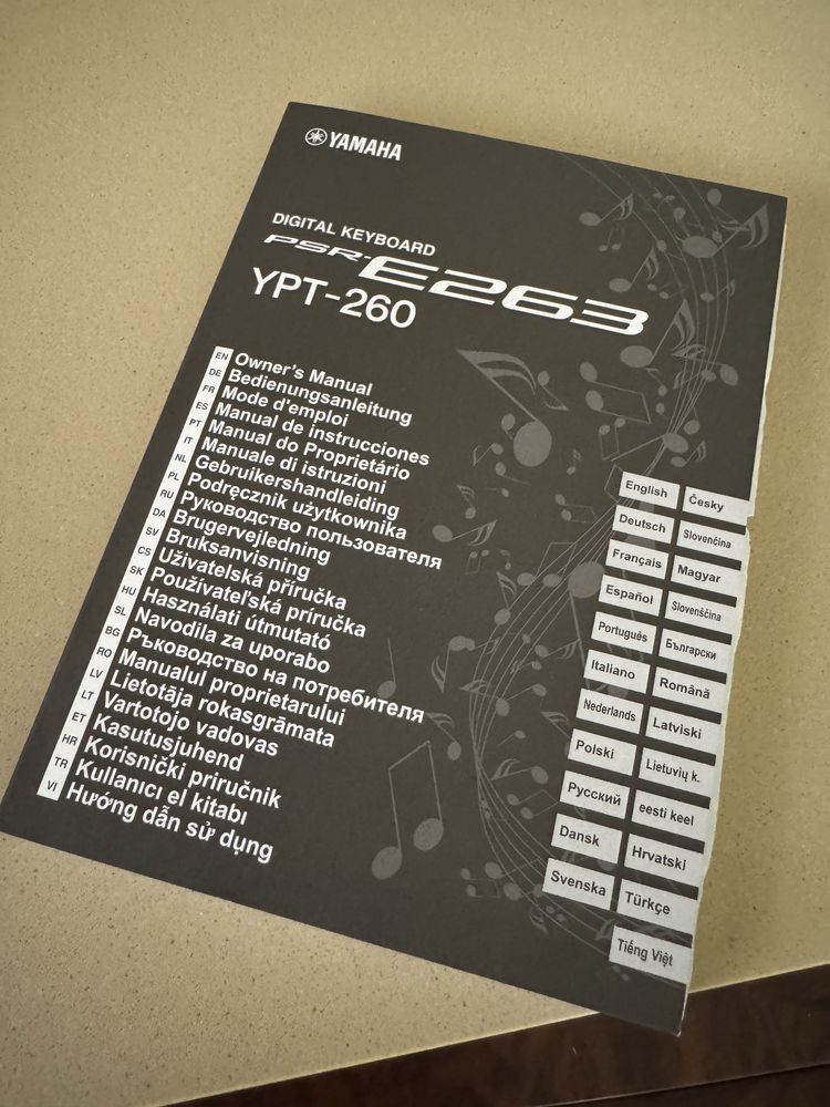 Teclado Yamaha PSR-E263