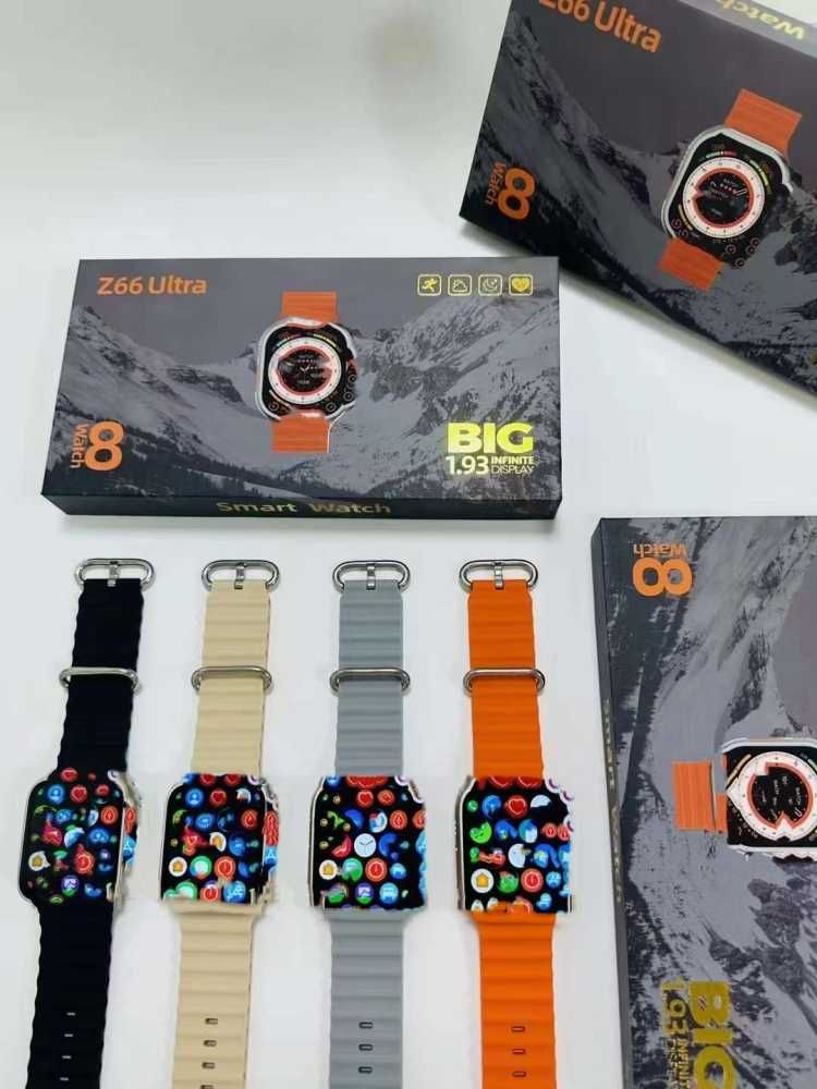 Z66 Ultra Smartwatch  - Grey/Orange/Black/Skin - €30