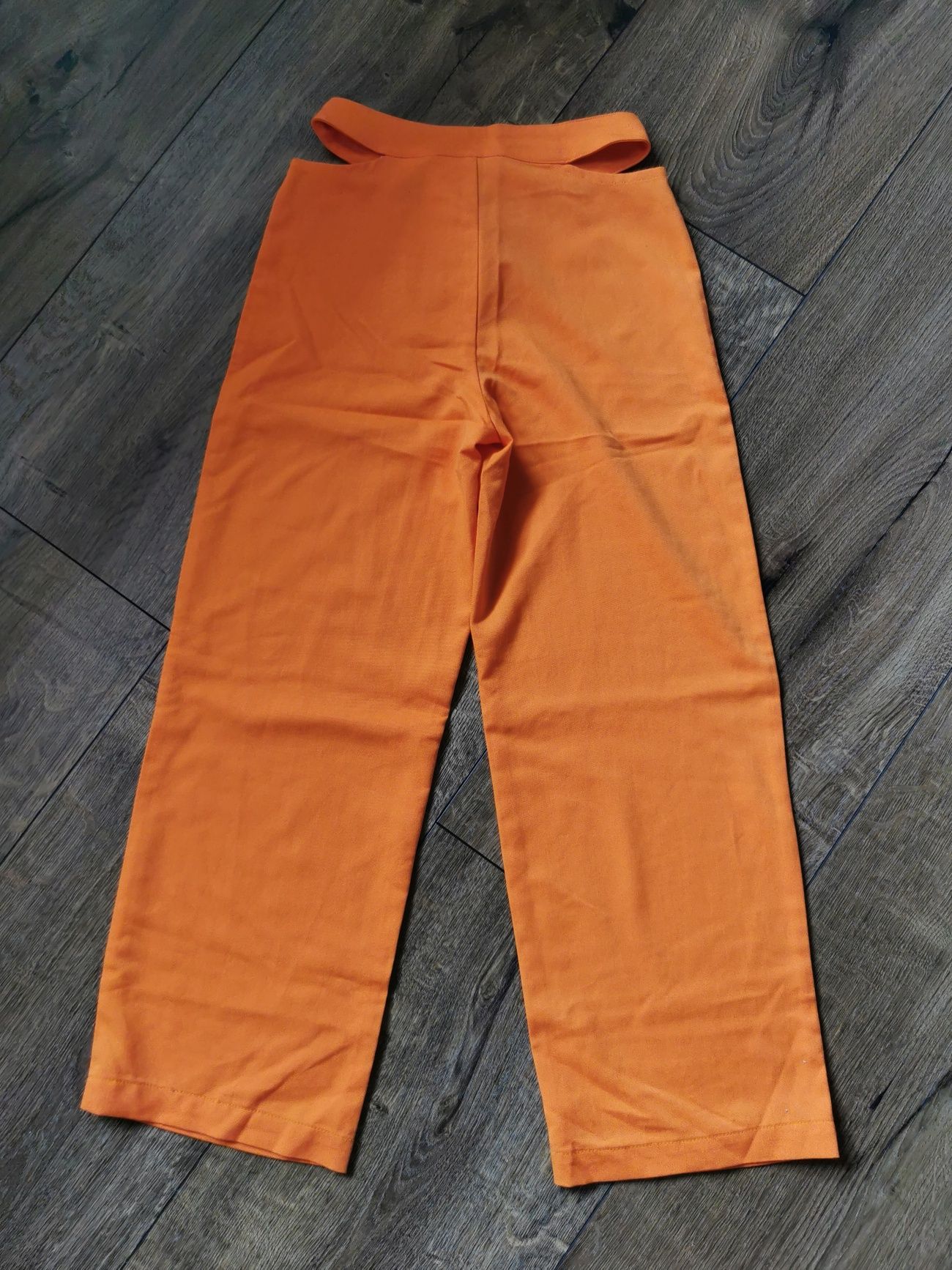 Spodnie H&M pomarańczowe