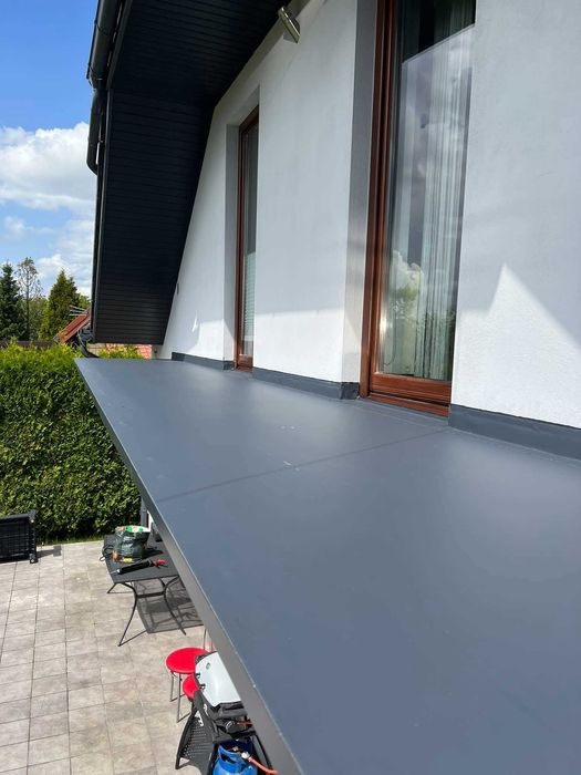 Hydroizolacja dachów płaskich, balkonów i tarasów, membrana PVC