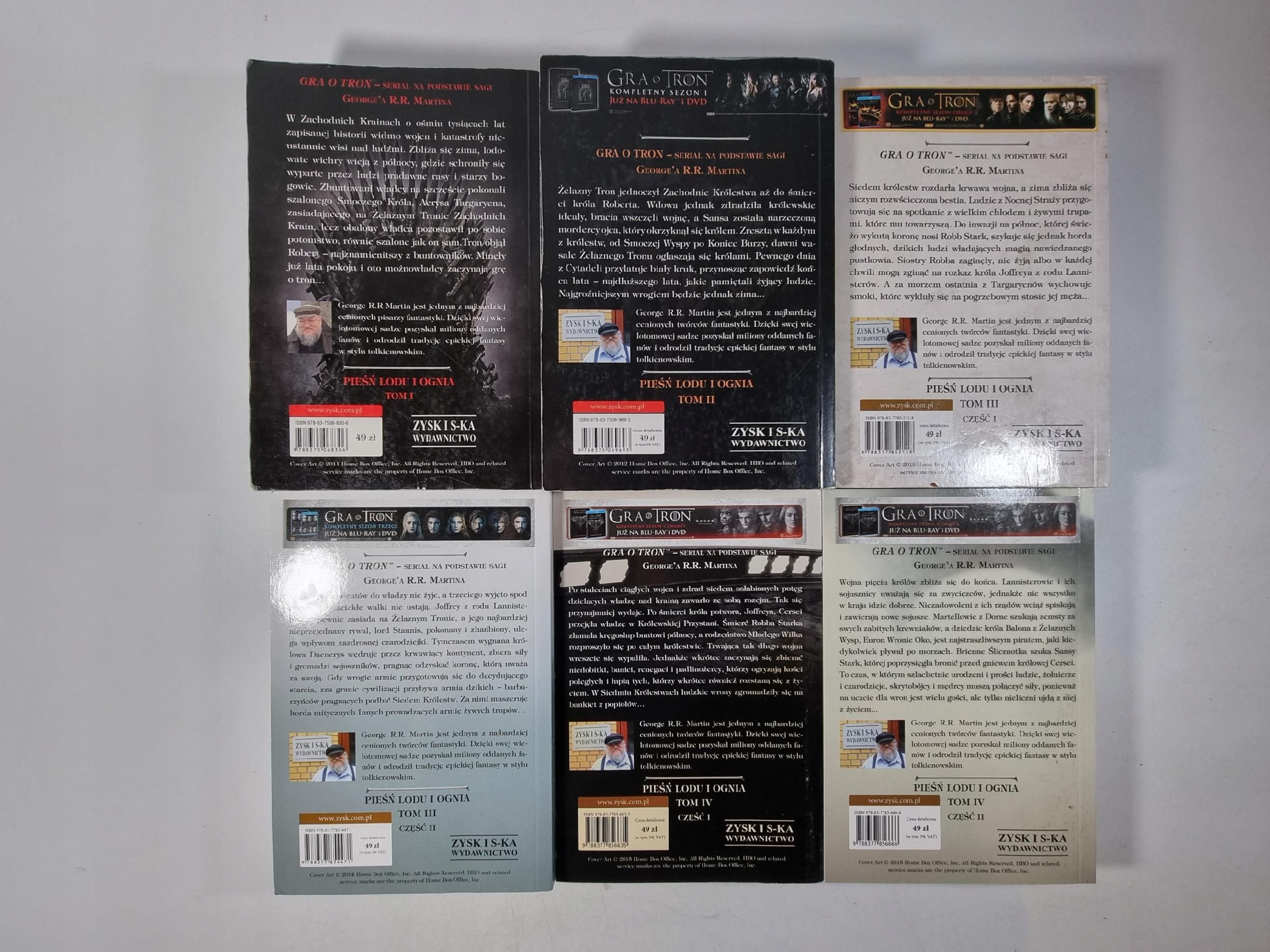 Gra o Tron / zestaw 6 książek / George R.R. Martin