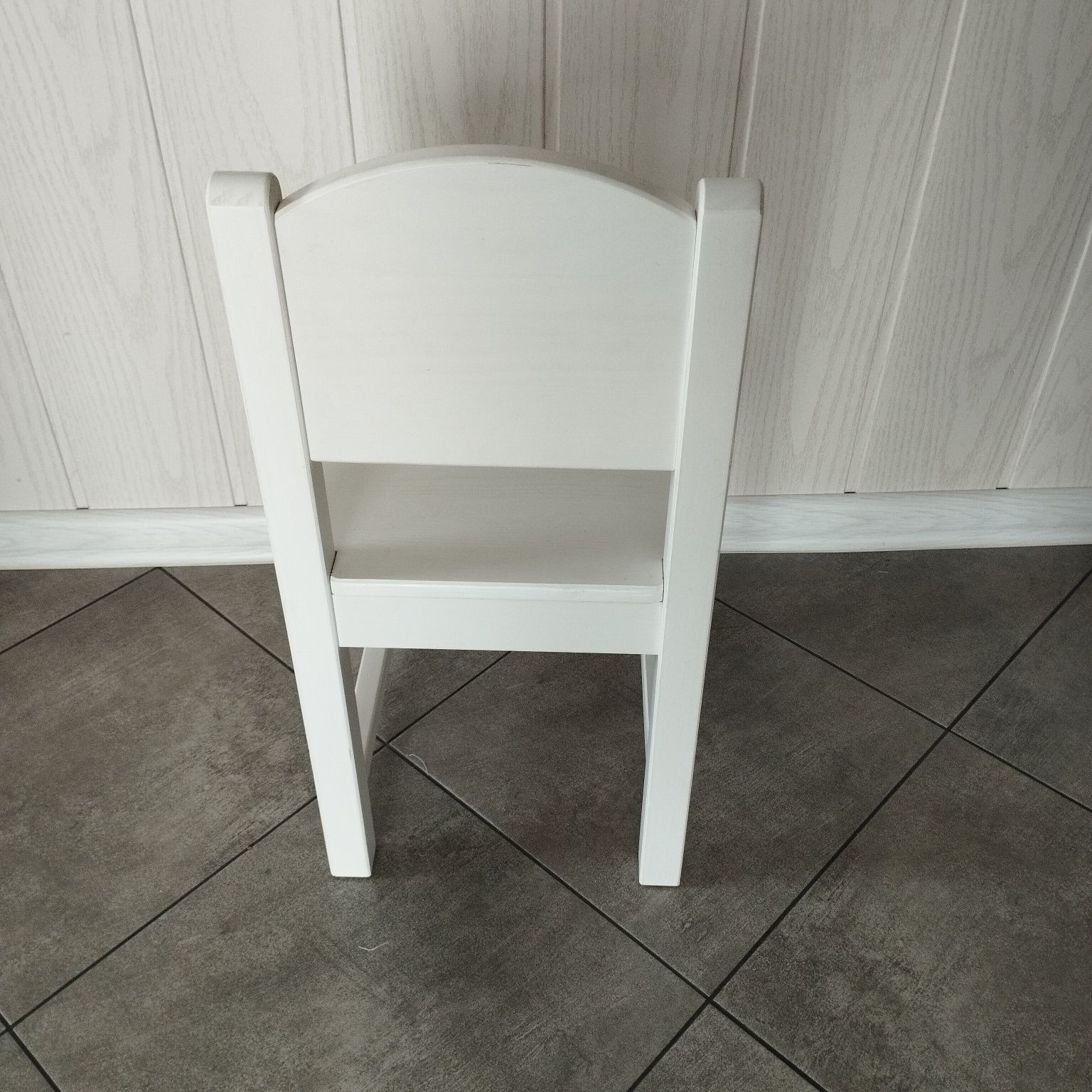 Krzesło krzesełko białe drewniane Ikea 13344