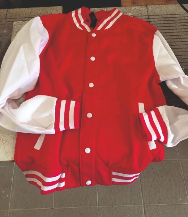 Casaco Colegial/Baseball Liso para personalização
