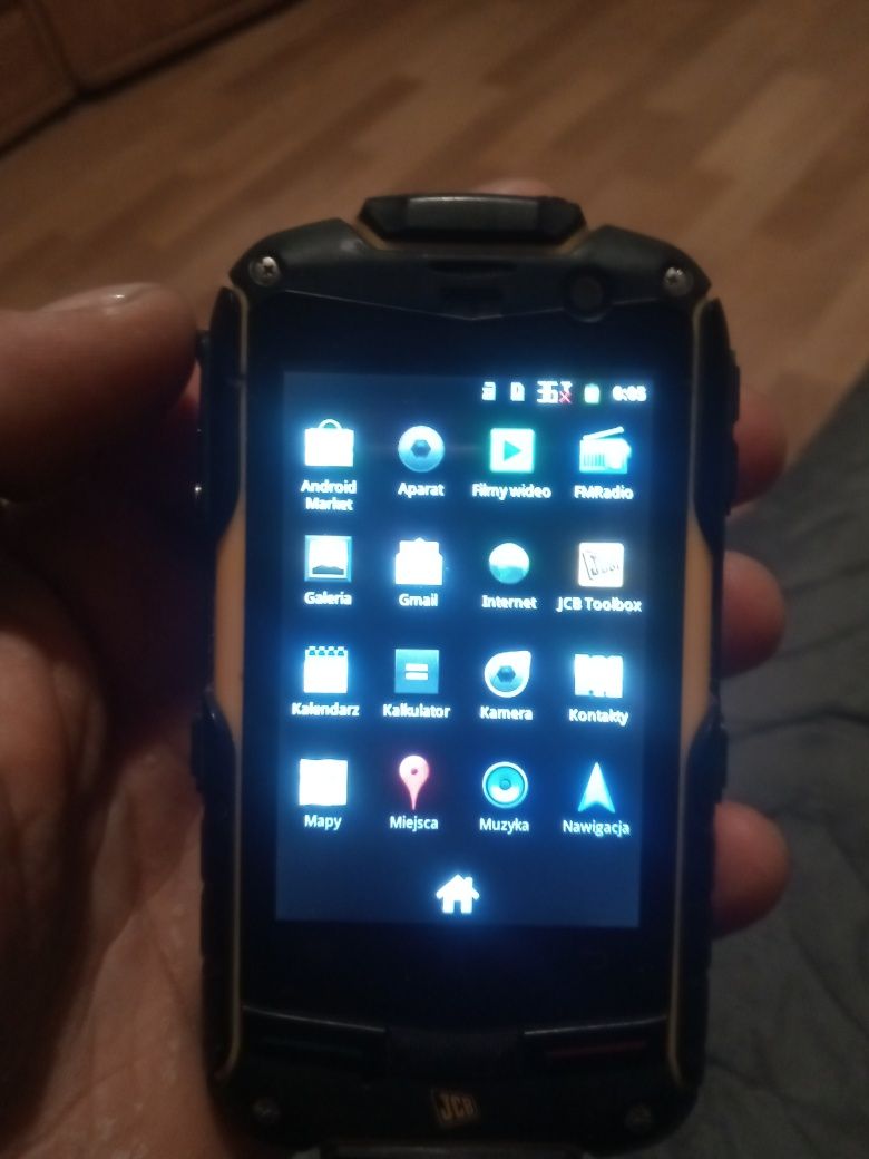 Stary Pancerny Telefon JCB touchphone