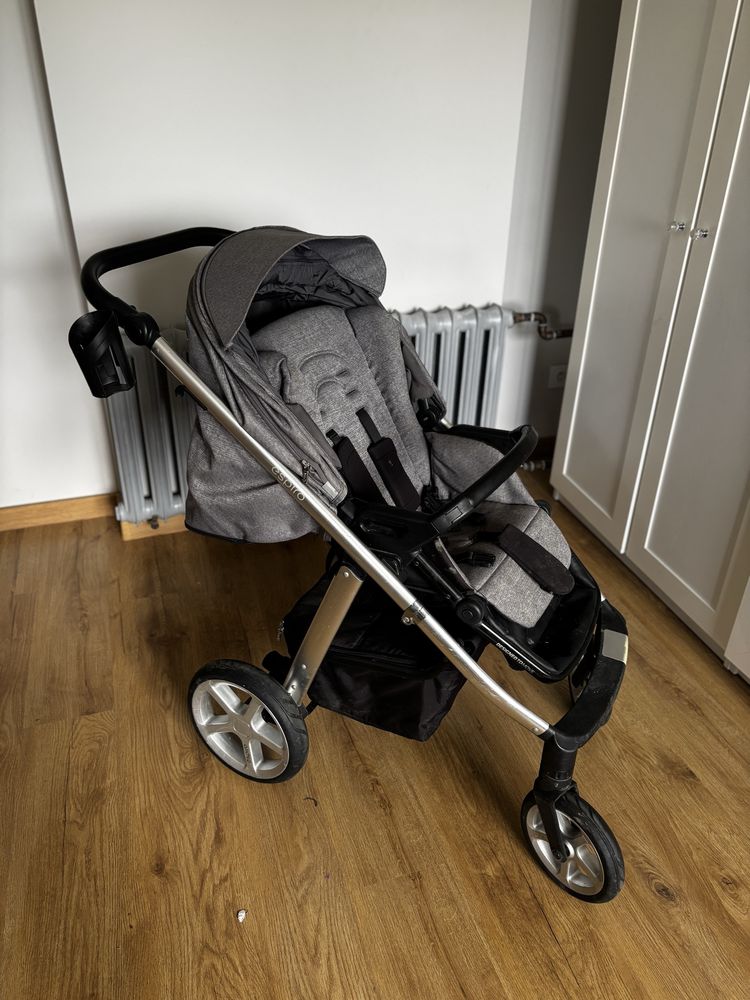 Wózek 2w1 Espiro Next plus fotelik z baza i adptery Cybex