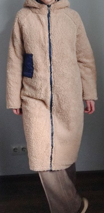 Дкухстороння куртка пальто пуховик M-L