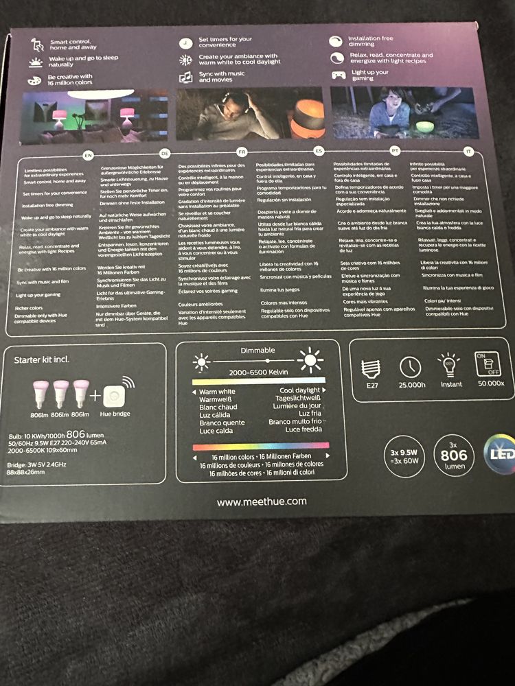 Philips HUE zestaw startowy E27