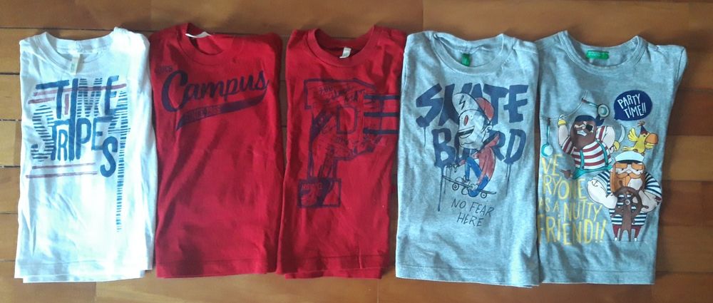 Conj. 5 camisolas finas Benetton