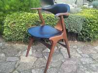 designerskie  krzesło A.W.A cow horn Louis Van Teeffelen lata 60
