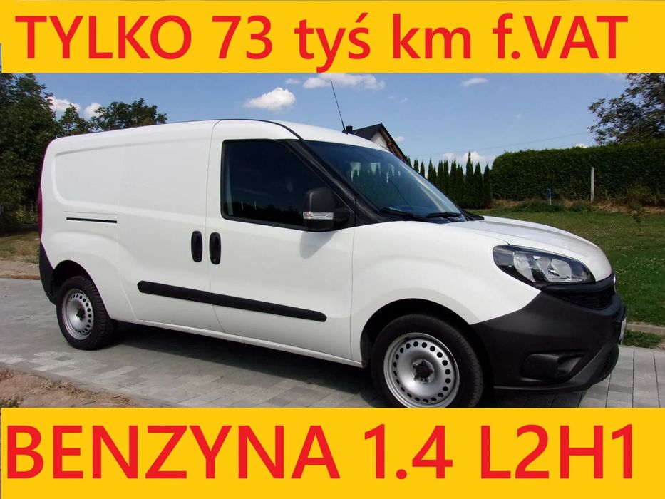 Fiat Doblo  2018 benzyna 1.4 L2H1 jedynie 73 tys km f.vat 23%