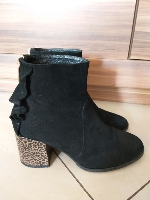 Karino botki zimowe r. 37 skóra zamszowa